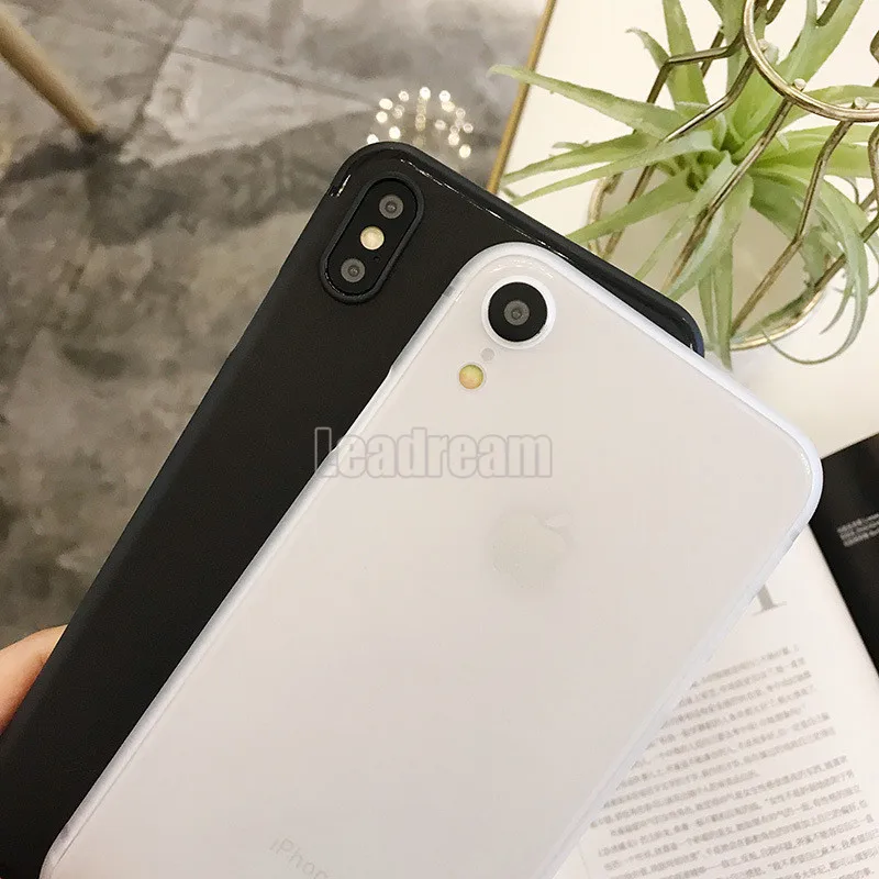 

500pcs for iPhone 11 Pro Max X XS MAX XR ultra-thin 0.3MM matte soft Case Cover for iPhone 6 6S 7 8 Plus ultra-thin Cover