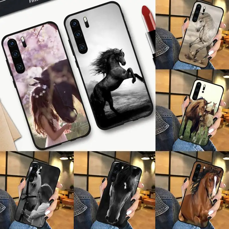 

Horse Animal Running cool Phone Case For Huawei NOVA 2 2i 2s 3i 4 4e 5 plus P10 lite 20 P20 pro honor10