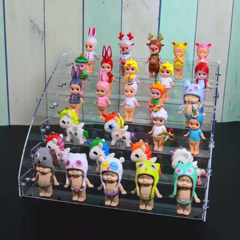 Biqi Bubble Mart Acrylic Display Stand Blind Box Display Stand Multi-layer Hand Show Display Doll Show Nail Polish Rack