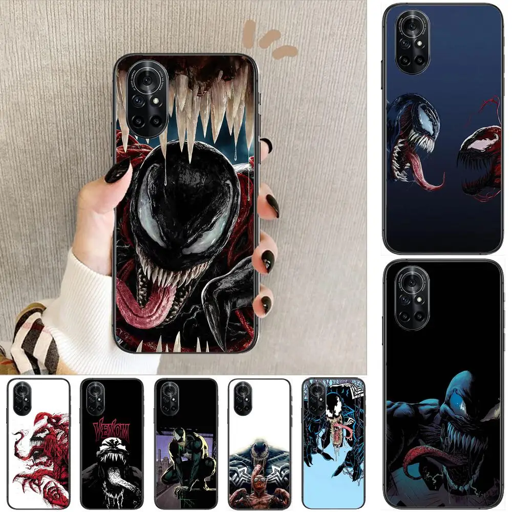 

Venom Marvel cool for Clear Phone Case For Huawei Honor 20 10 9 8A 7 5T X Pro Lite 5G Black Etui Coque Hoesjes Comic Fash desi