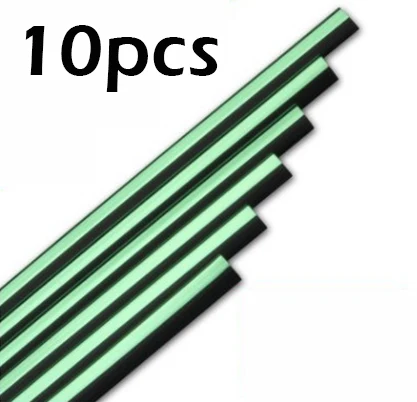 10pcs Car-styling plating Air outlet trim strip Interior Air Vent Grille Switch Rim Trim Outlet Decoration Strip DIY Accessories - Название цвета: green
