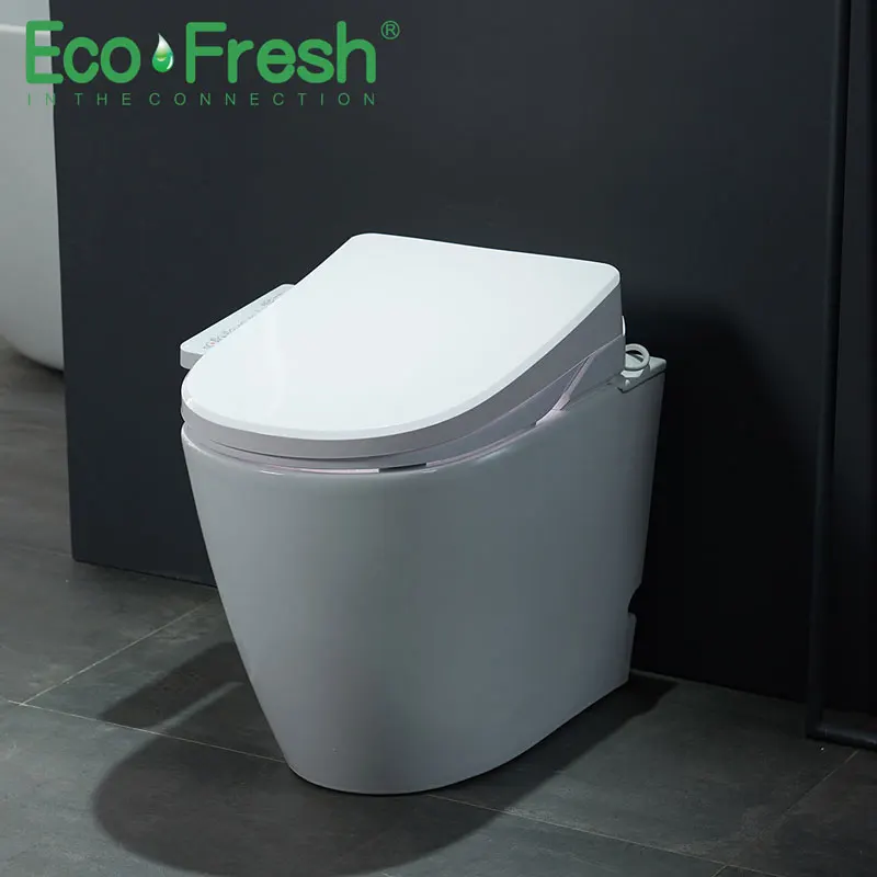 Ecofresh, умное сиденье для унитаза, u-образное электрическое биде, сантехника для ванной, УФ антибактериальное автоматическое мытье, подогрев унитаза
