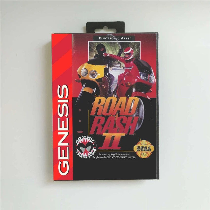 Road сыпь II 2 крышка США с розничной коробкой 16 бит MD игровая карта для Sega Megadrive Genesis