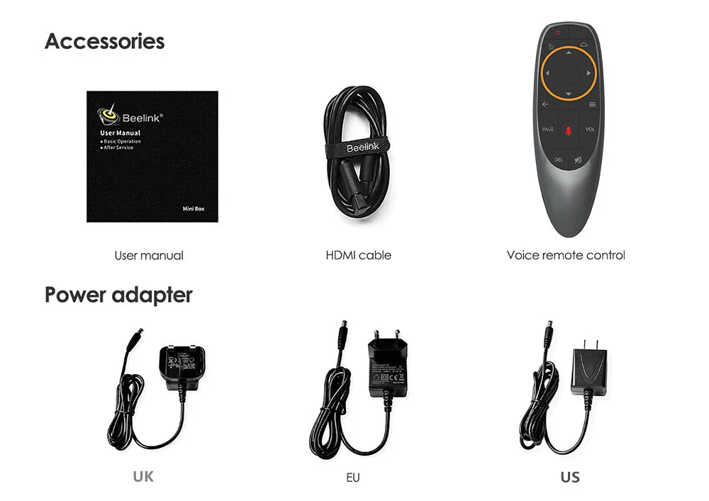 Beelink GT-King Smart tv Box Amlogic S922X Android 9,0 4 Гб LPDDR4 64 Гб rom Поддержка 2,4G голосовой пульт дистанционного управления 4K