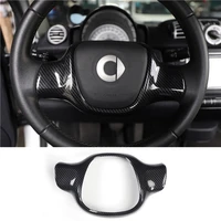 car steering wheel sticker rearview mirror housing tachometer ring for smart fortwo 451 accessories interior styling modified