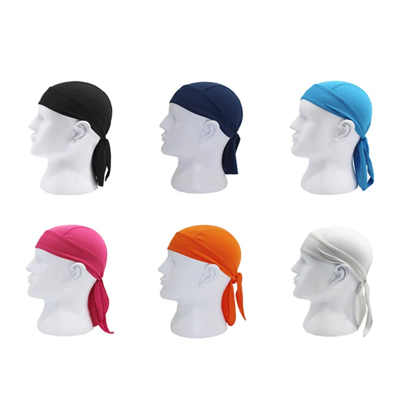 

Quick Dry Bicycle Cap Breathable Pirate Helmet Head Scarf Cycling Bandana Headband Outdoor Sport Riding Sunscreen Hat Men Beanie