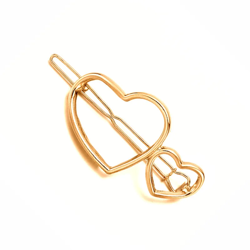 Заколка для волос в стиле ретро простой геометрический зажим с боковыми