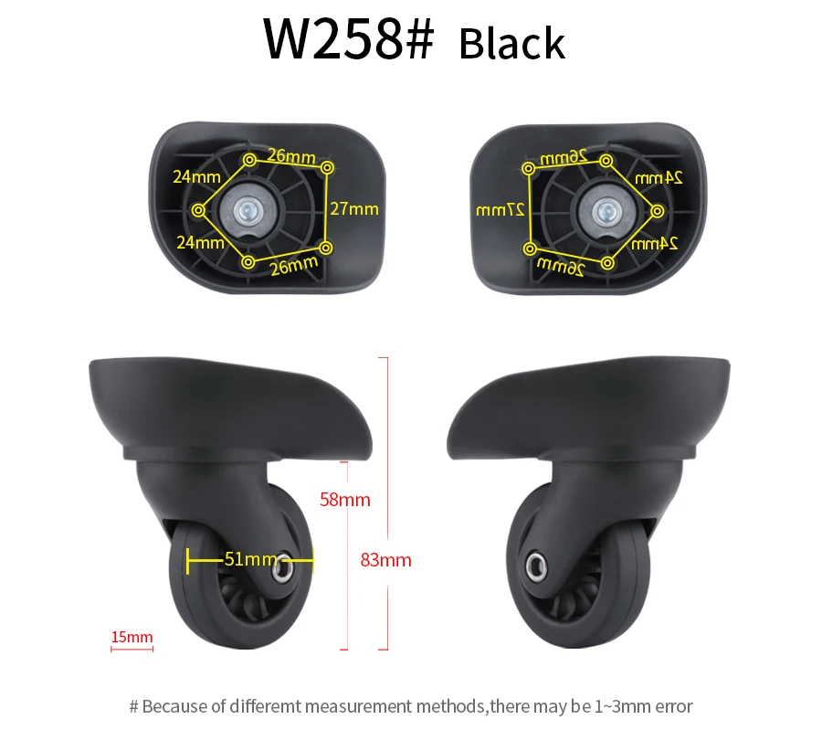 

Luggage wheels, boarding luggage, flight case, universal roller casters, repair and reinforcement 20 inch 26 inch
