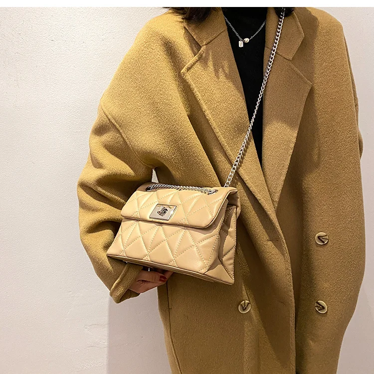 Женская квадратная сумка Jin дизайнерская из высококачественной искусственной