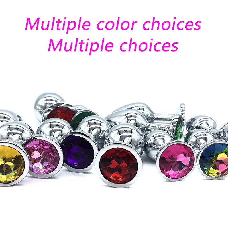 DOPAMONKEY 9 цветов металлическая Анальная пробка с кристальной основой Анальные
