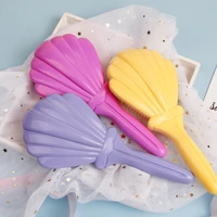 cartoon cute massage comb hair care styling tool styling shiny shell comb woman salon anti static barber accessories