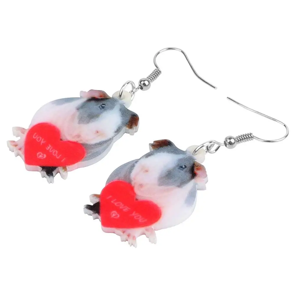 Акриловая бижутерия WEVENI для женщин и девушек украшение в виде сердца мыши крысы