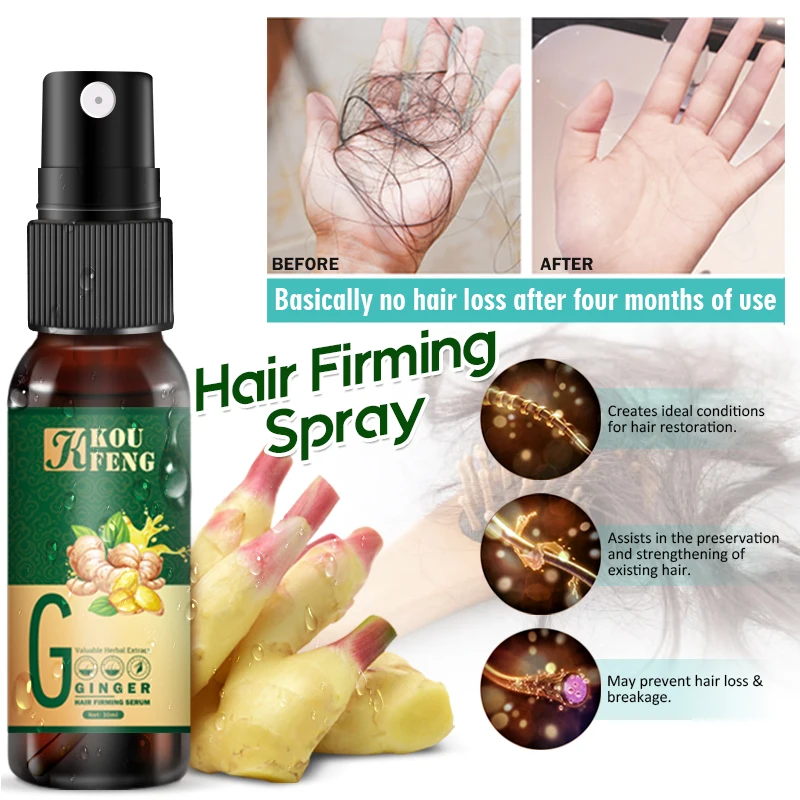 

Hair Care Hair Growth Essential Oils Ginger Hair Firming Essence Grow Hair Faster Regrowth Hair Growth Product