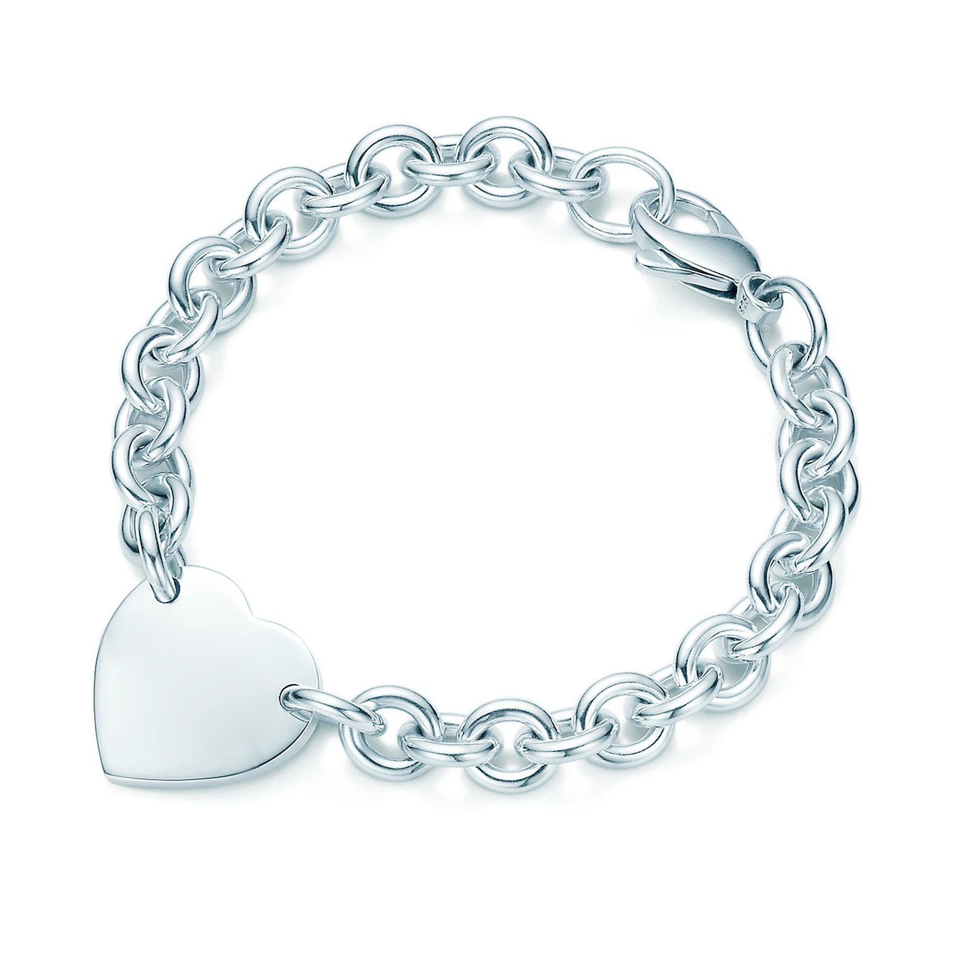 

High Quality Original 925 Sterling Silver Classic Heart Pendant Bracelet with Original Logo Women's Jewelry Gift Free Shipping