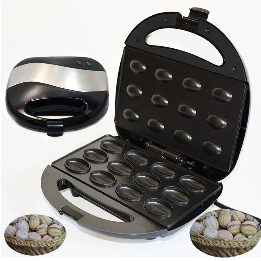 Электрическая мини-машина для выпечки орехов вафель грецкий орех автоматическая