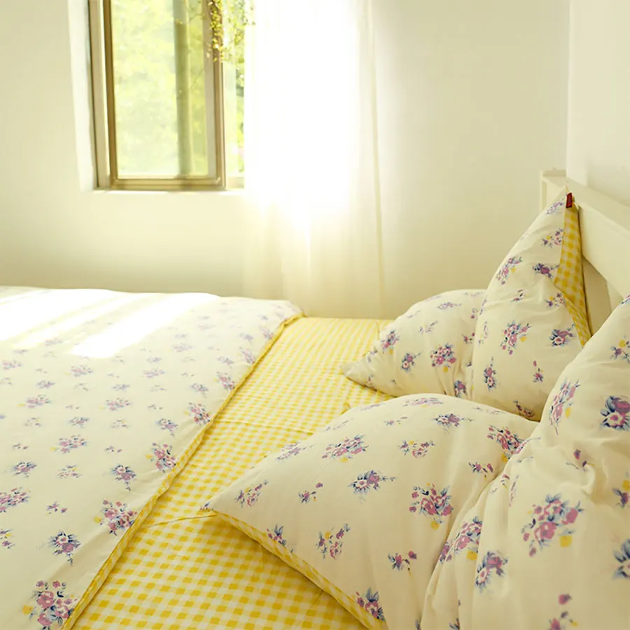 Комплект постельного белья с цветами в западном стиле для девочек-подростков