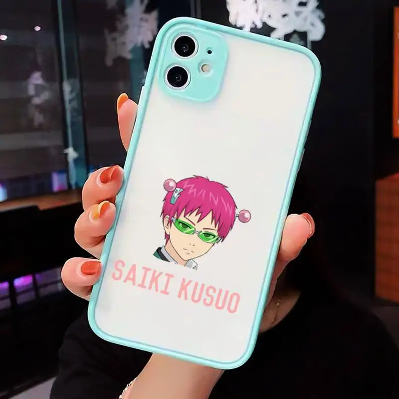 

The Disastrous Life of Saiki K Saiki Kusuo Phone Cases matte transparent For iphone 7 8 11 12 plus mini x xs xr pro max cover