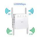 Поддерживает подсветку, 2,4G двухдиапазонный 1200m четырехантенный мощный Wi-Fi через стену Беспроводной ретранслятор усилитель сигнала