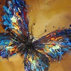 Алмазная живопись сделай сам, Великолепная вышивка крестиком в виде бабочки, мозаика, украшение для дома, подарок
