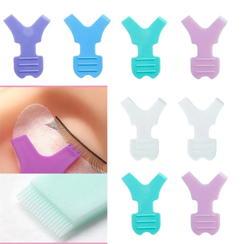 

Lash Curler Lifting Lash Perm Brush Y Shape Comb Lash Graft Makeup Tool Clean Comb Eyelash Extension