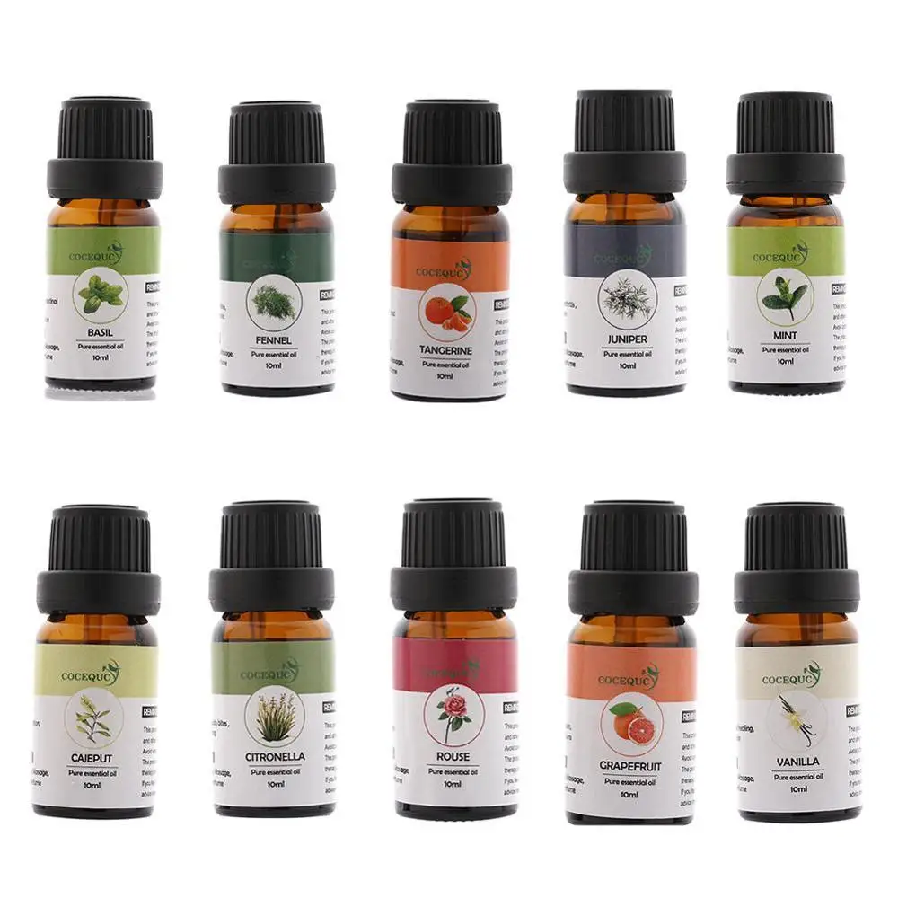 

10ml Water-soluble Plant Essential Oil Relief Pressure Lamp Humidifier Oil Aromatherapy Fresh TSLM1 Essential Body Air Frag V0Z3