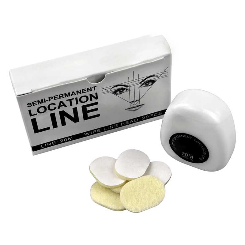 

Mapping Pre-ink String For Microblading Eyebow Make Up Dyeing Liner Thread Semi Permanent Positioning Eyebrow Measuring Tool 20m