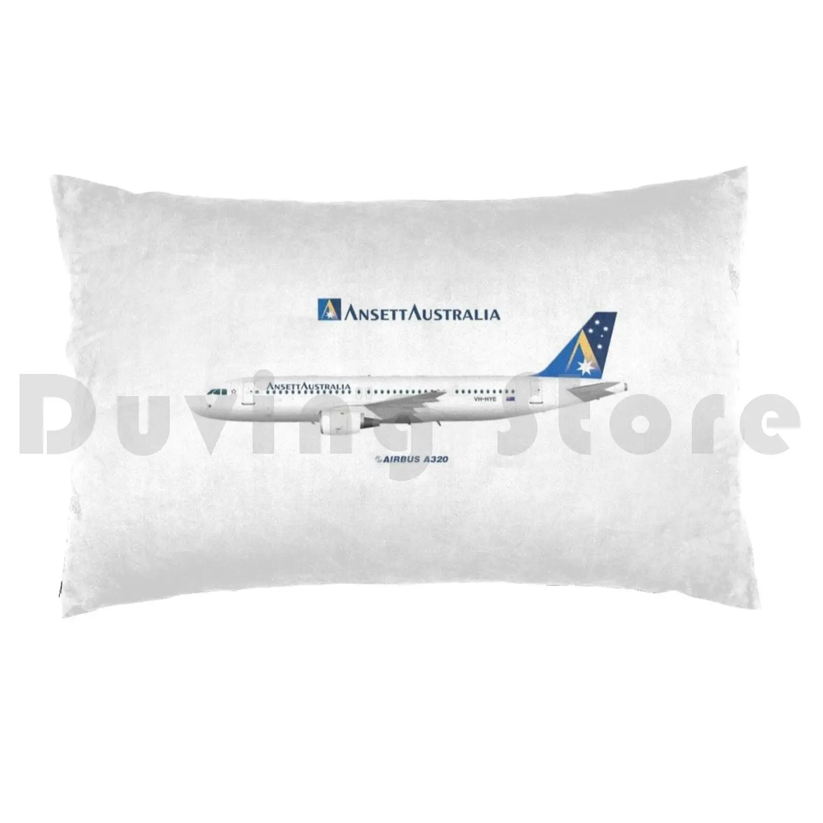 Иллюстрация Ansett австралийский Аэробус A320 подушка для самостоятельной сборки 50*70