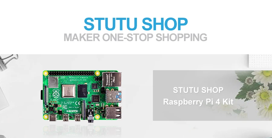 Raspberry Pi 4 Модель B Комплект Базовый стартовый комплект с переключателем питания линия тип-c интерфейс ЕС/США зарядное устройство адаптер и радиатор