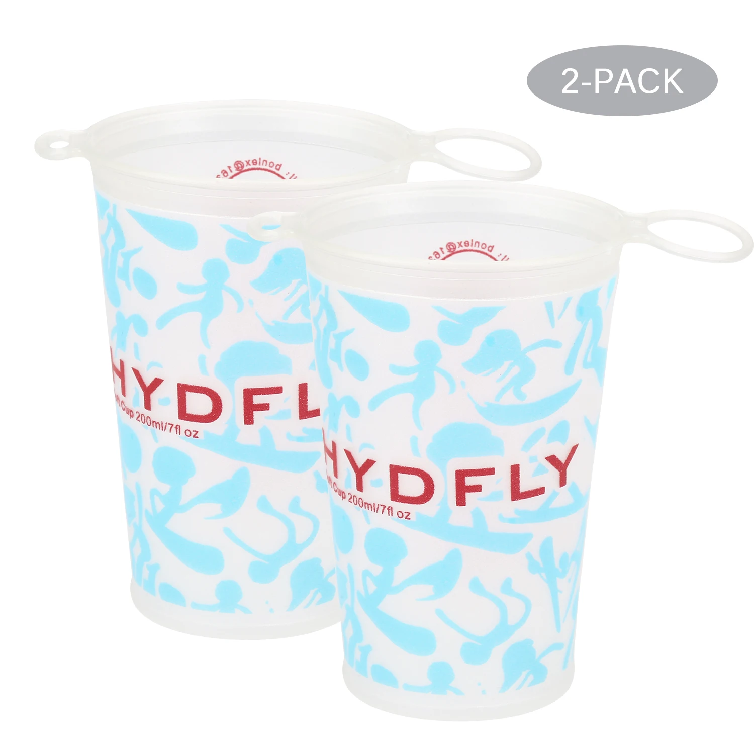 2 шт. 200 мл Складная мягкая чашка для воды спорта на открытом воздухе пешего