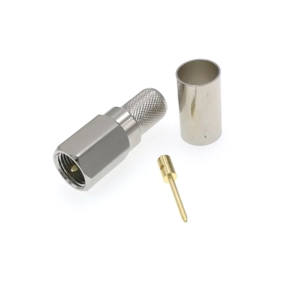 50 шт. FME штекер RF разъем обжимной RG5 RG6 LMR300 5D FB кабель|connector crimp|connector rg6connector plug |