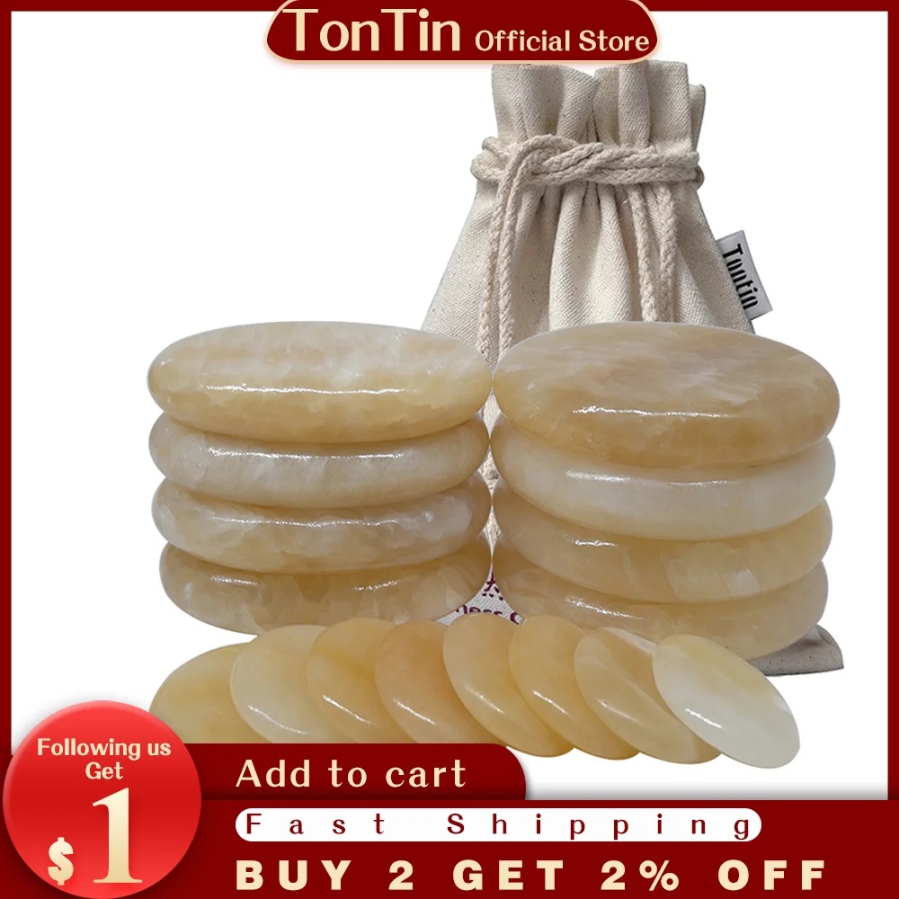 Tontin16 шт./сетоt камень топаз нефритовый массаж тела горячий камень для салона красоты с подогревом Женский комплект массажных камней для ухода за здоровьем Tontin16 шт./сетоt камень топаз нефритовый массаж тела горячий камень для салона красоты с подогревом Женский комплект массажных камней для ухода за здоровьем