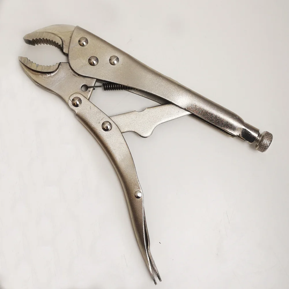 Зажимные плоскогубцы 4/5/7/10 дюйма регулируемые тиски с круглым носом изогнутые