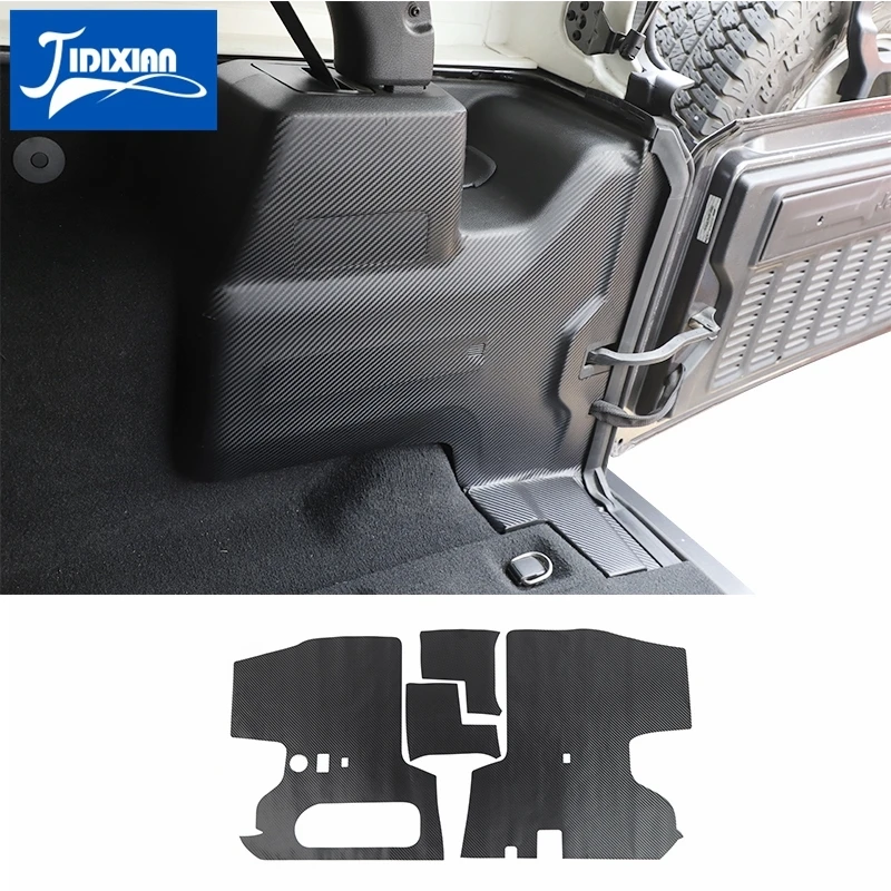 

JIDIXIAN декоративные наклейки на задний багажник автомобиля для Jeep Wrangler JL Sahara 2018 2019 2020 2021 аксессуары из углеродного волокна