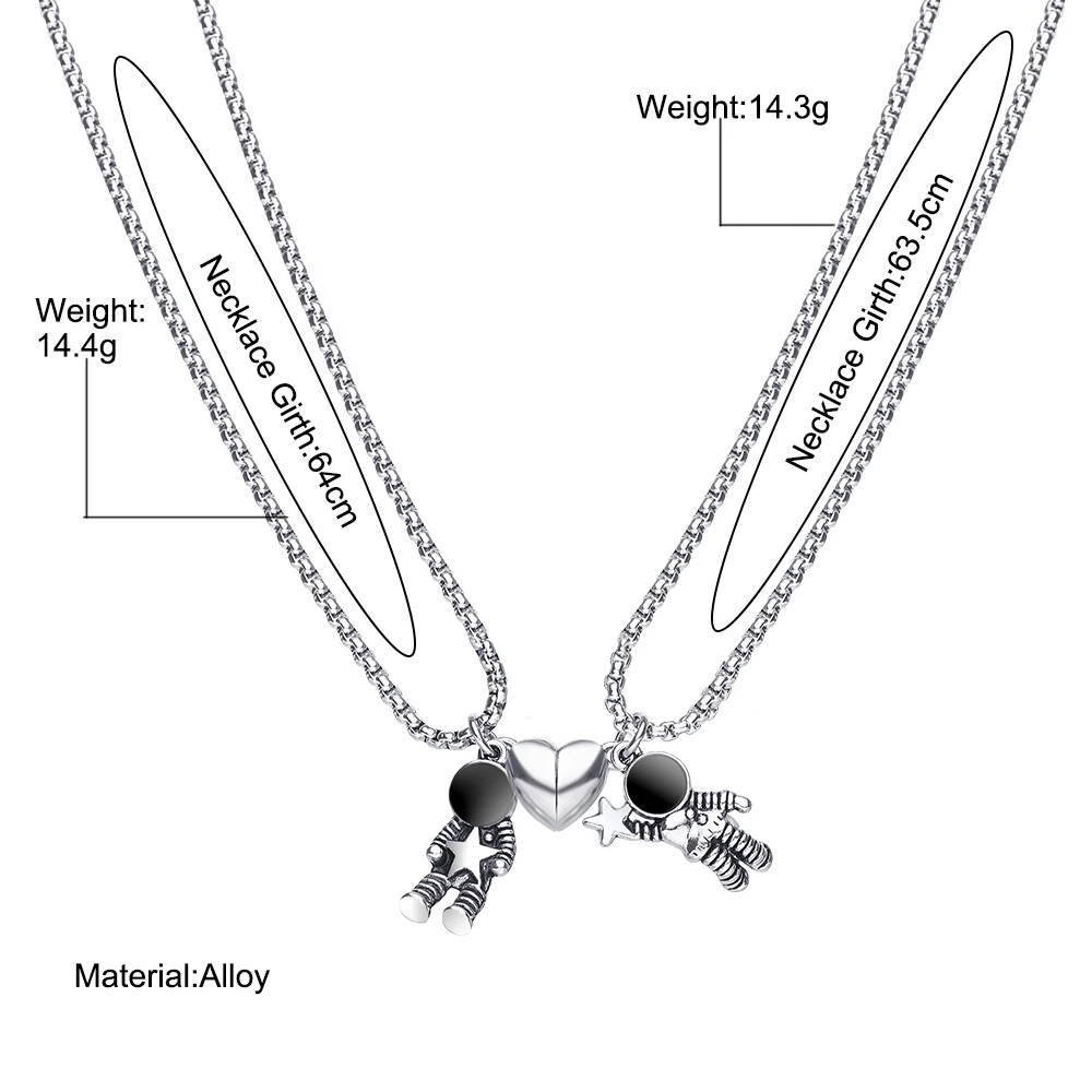 Подвеска для влюбленных в минималистском стиле 2 шт.