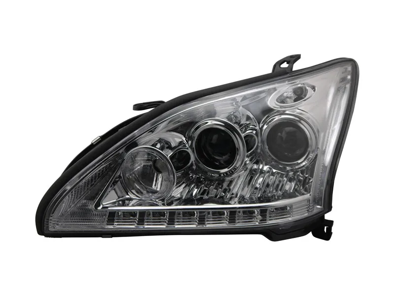VLAND Factory для Lexus RX330 RX350 2004 2006 2008 2009 светодиодный фонарь с ксеноновыми линзами DRL+ сигнал поворота+ plug and play - Цвет: black