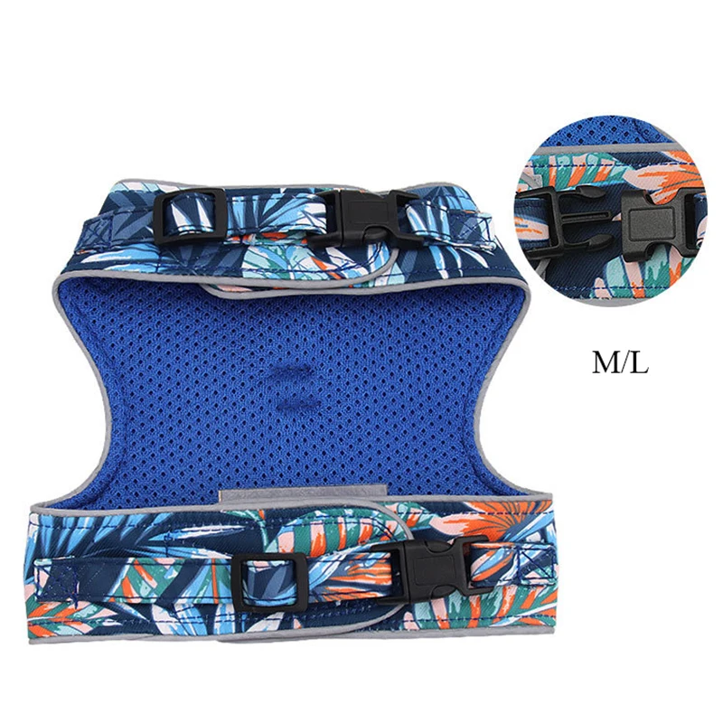 

Pet Traction Rope Small Medium-sized Cat Reflective Anti Loose Chest Strap Traction Four Seasons Printed Traction Rope
