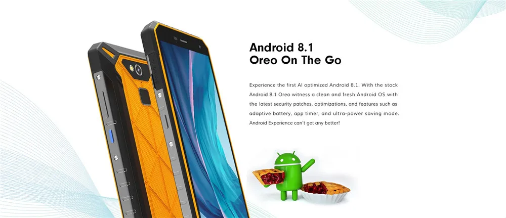 Nomu S50 Pro ударопрочный смартфон MTK6763 V/V Восьмиядерный 4 Гб 64 ГБ Android 8,1 5000 мАч OTG+ NFC 16 МП IP69 водонепроницаемый мобильный телефон