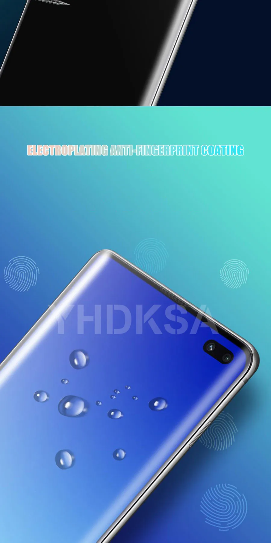 100D полностью изогнутое закаленное стекло для samsung Galaxy S10 S9 S8 Plus S7 Edge A6 A8 Защитная пленка для экрана защитное стекло