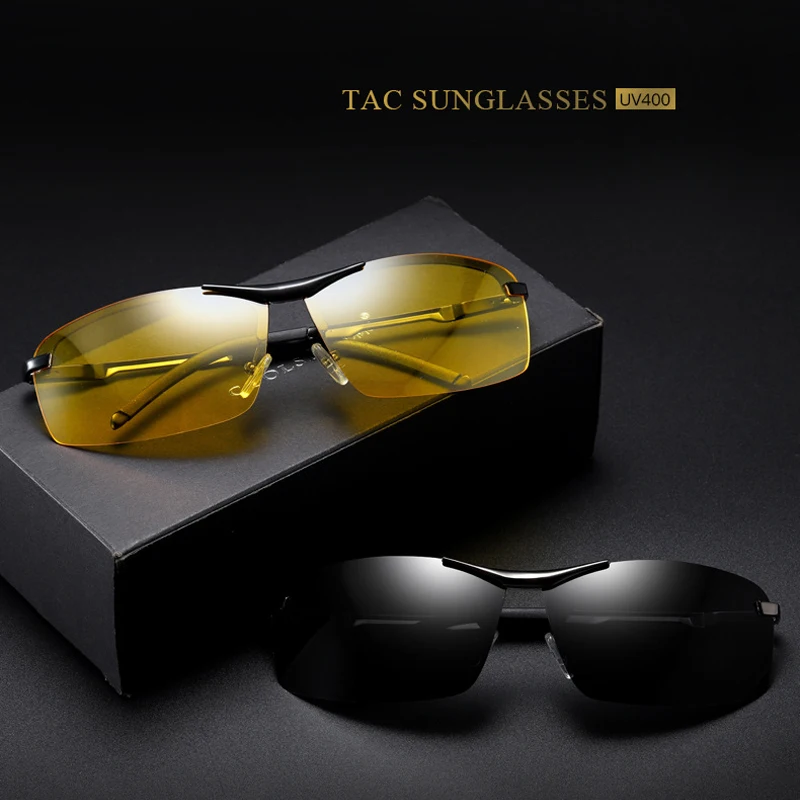 MIZHO антибликовые UV400 желтые очки фотохромные защитные для зрения алюминиевые