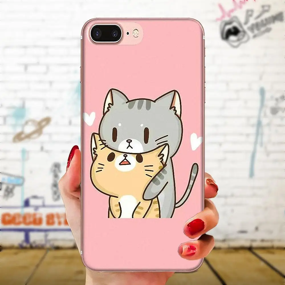 Kawaii Molang Пёс из мультфильма кот для Galaxy Alpha Note 10 Pro A10 A20 A20E A30 A40 A50 A60 A70 A80 A90 M10 M20 M30 M40 |