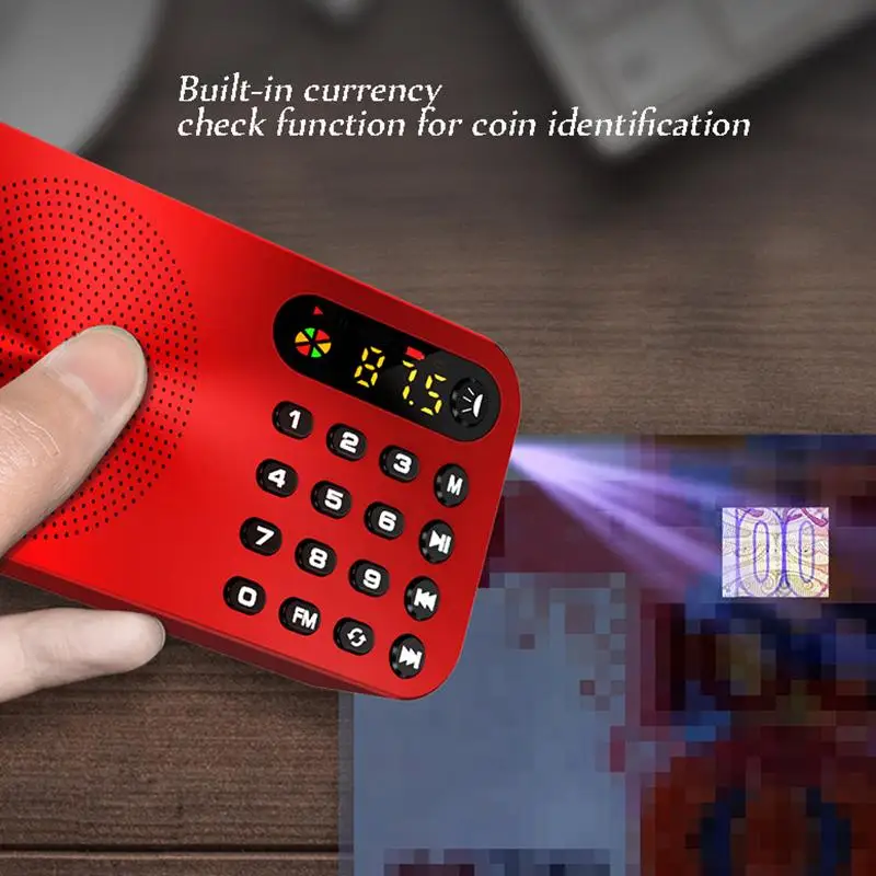 Q6 мульти Функция Fm радио 3600 мА/ч Батарея Перезаряжаемые Led с цифровым дисплеем и