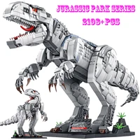 bzda dinosaur toys jurassic park indominus rex dinosaur world building blocks dinosaur skeleton dinosaur toys boy children gifts