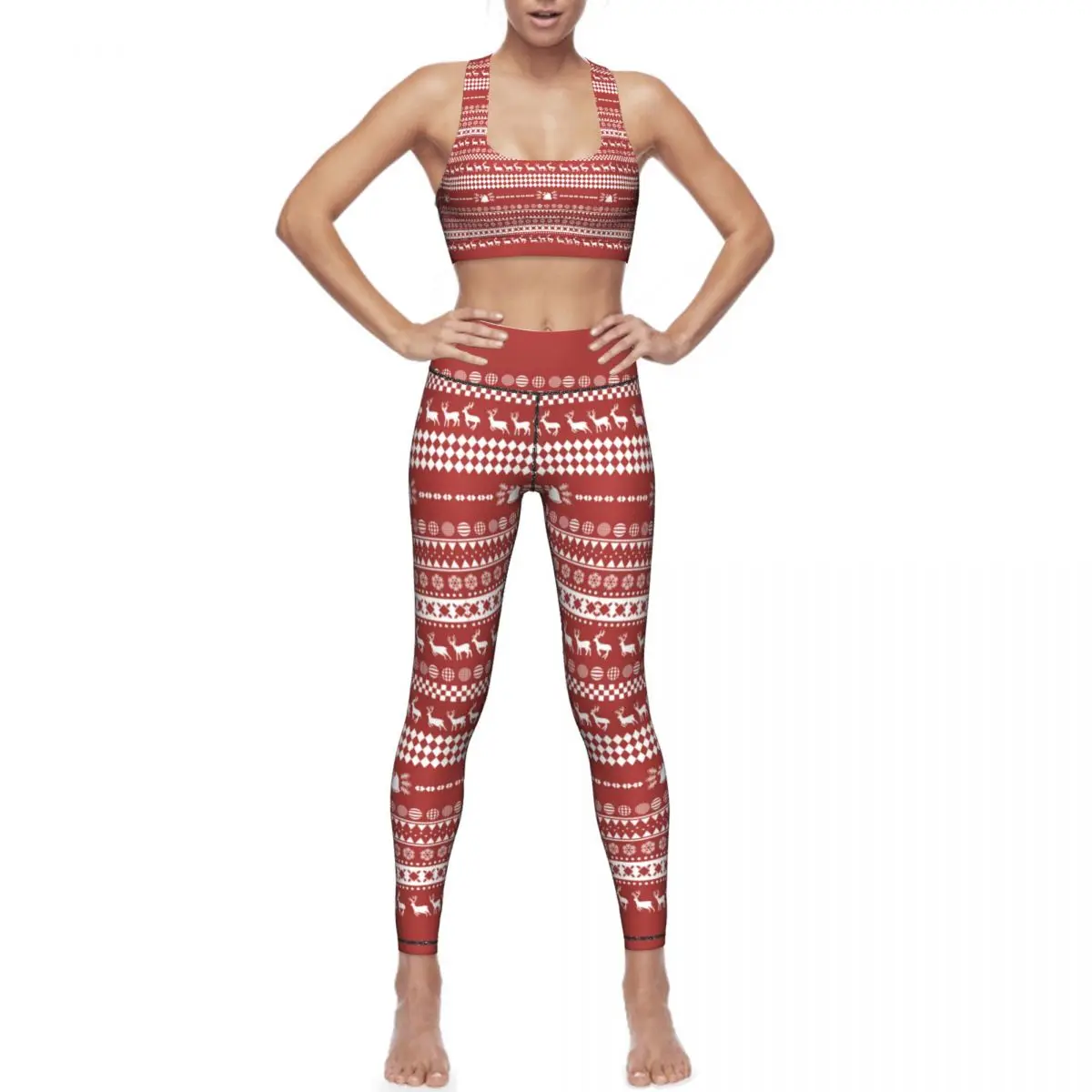 Рождественский набор для йоги дешевый рисования тренажерного зала сексуальные