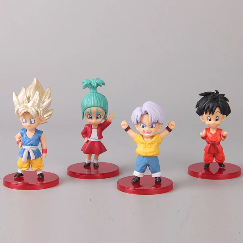 13 шт. Dragon Ball Гоку Гохан у Тянь БИК Кики булма Вегета Фигурки Коллекционная модель