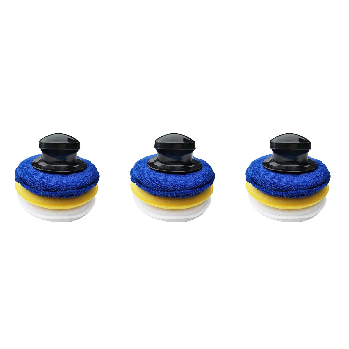 

12 шт., круглые губчатые восковые аппликаторы для очистки автомобиля