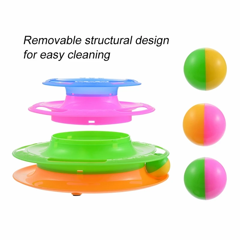 Мяч и трек интерактивная игрушка для котенка интеллект диск кошка игрушечного