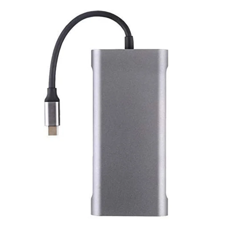11 в 1 USB C концентратор с 4 гигабитный Ethernet VGA HDMI доставкой питания o порт SD и Micro-SD