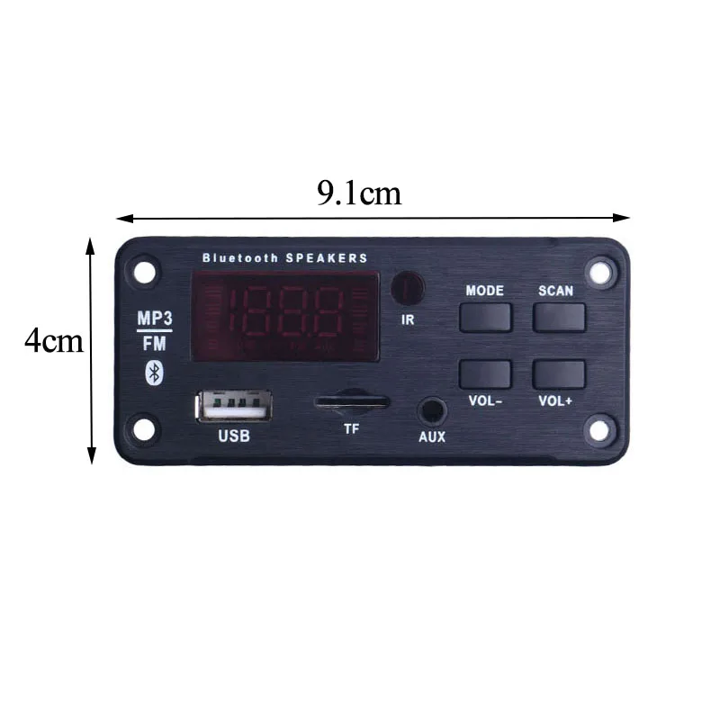 Автомобильный MP3 WMA декодер плата 5 в 12 В беспроводной Bluetooth 0 mp3 плеер аудио TF FM USB AUX