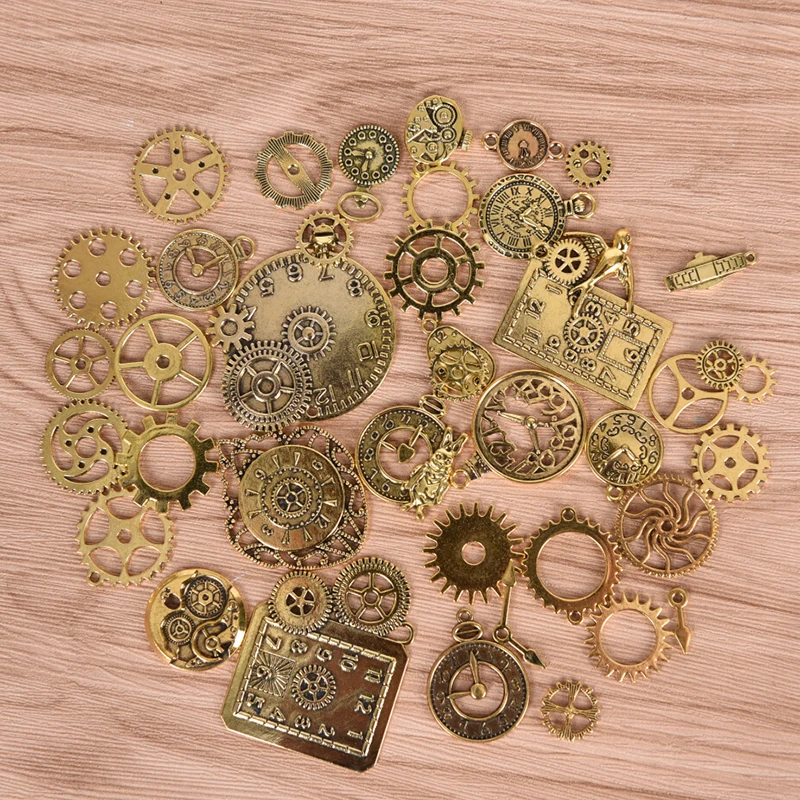 40 шт. Лидер продаж новые модные часы в стиле стимпанк Подвески для изготовления