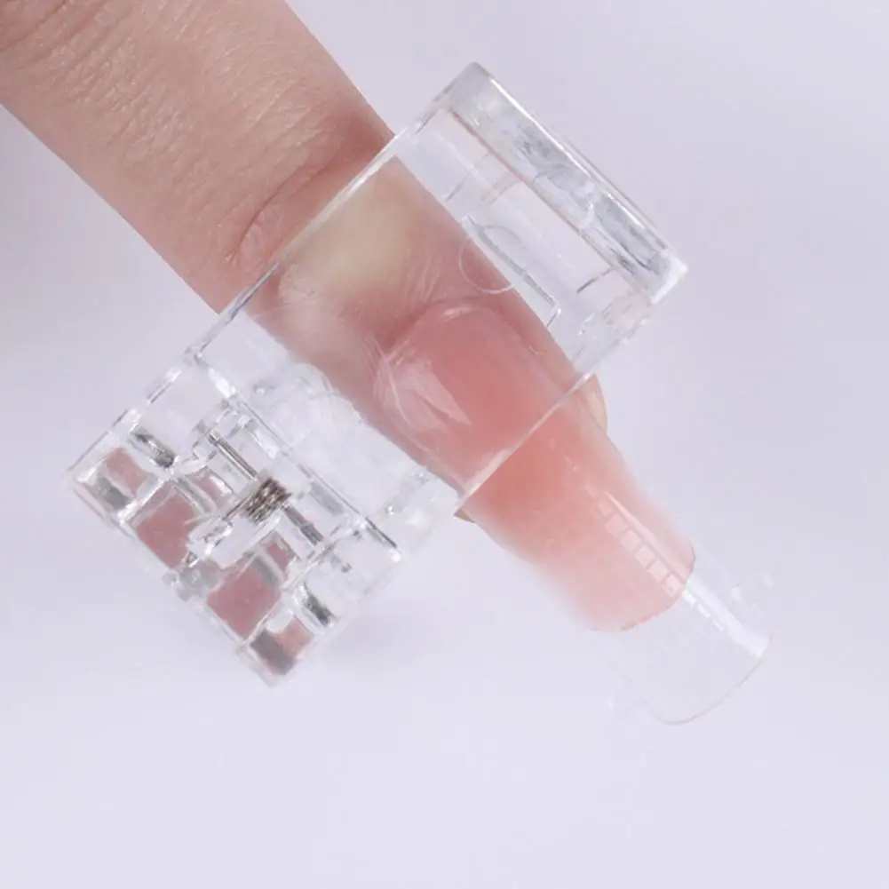 

Fibernail Tips Holder High-end Innoxious Transparent Multipurpose Fixed Clip for Nail Art Nail Shaping Clip Fixed Clip